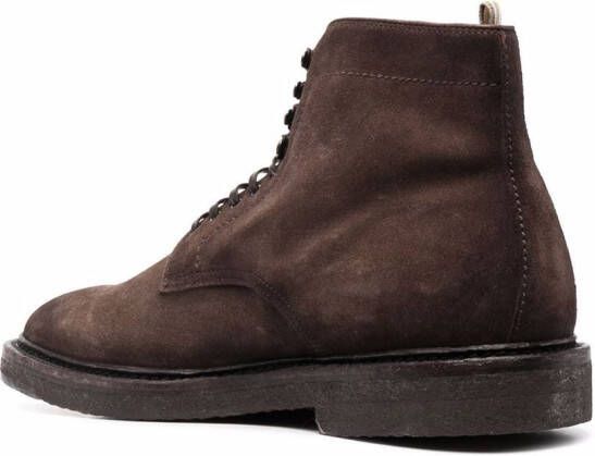 Officine Creative Hopkins suede-leather boots Brown