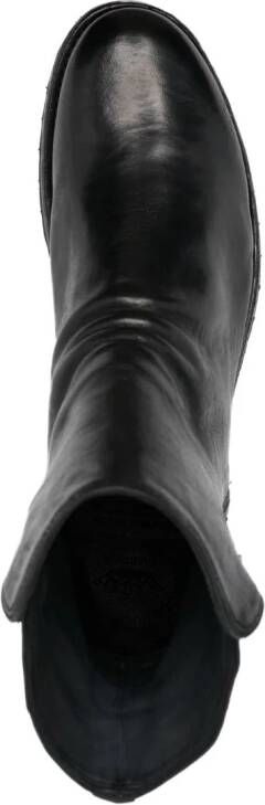 Officine Creative Iconik leather zip-up boots Black
