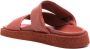 Officine Creative Inner double-strap leather sandals Pink - Thumbnail 3