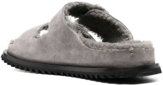 Officine Creative Introspectus 003 suede sandals Grey
