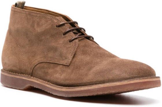 Officine Creative Kent 004 suede ankle boots Brown