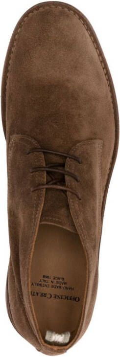 Officine Creative Kent 004 suede ankle boots Brown