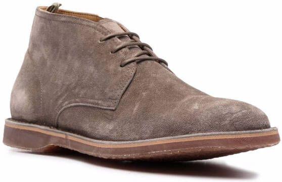 Officine Creative Kent 004 suede boots Neutrals