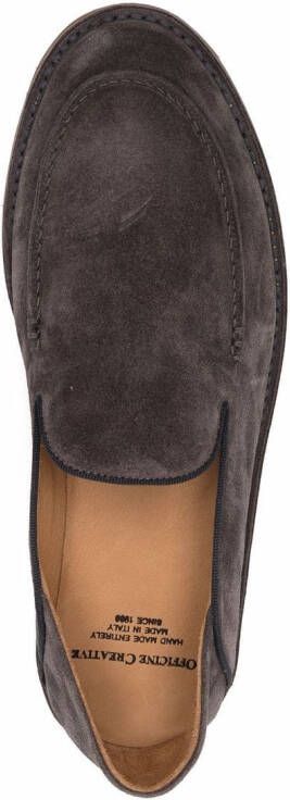 Officine Creative Kent round-toe loafers Grey