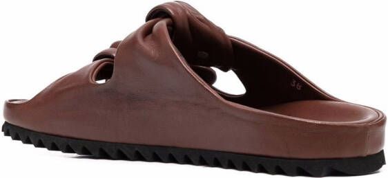 Officine Creative knotted-strap sandals Brown