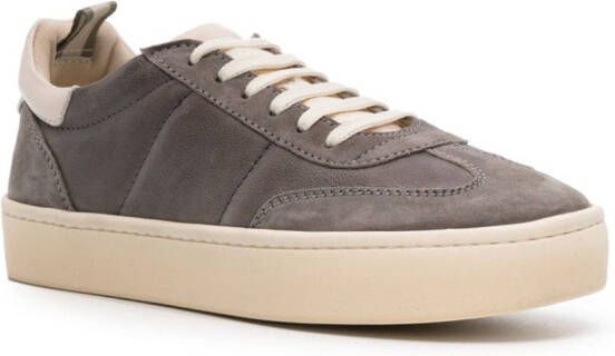 Officine Creative Kombined leather sneakers Grey