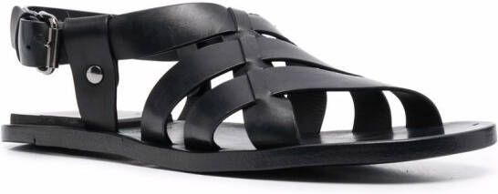 Officine Creative Kontraire caged sandals Black