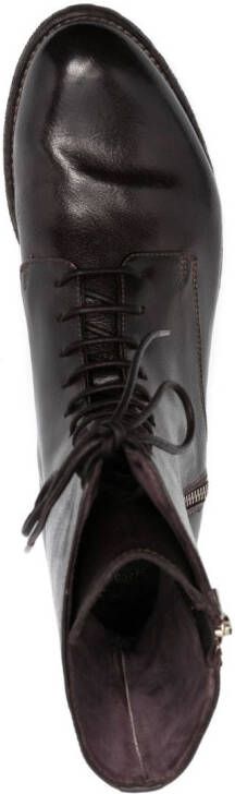 Officine Creative lace-up leather boots Brown