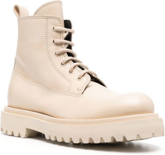 Officine Creative lace-up leather boots Neutrals