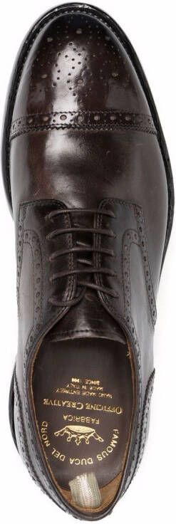 Officine Creative lace-up leather brogues Brown