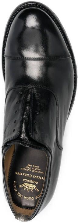 Officine Creative lace-up leather Oxford shoes Black