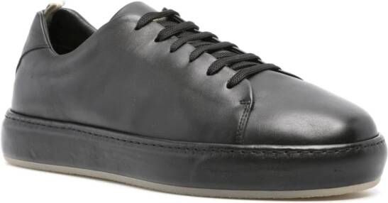 Officine Creative lace-up leather sneakers Black