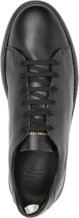 Officine Creative lace-up leather sneakers Black