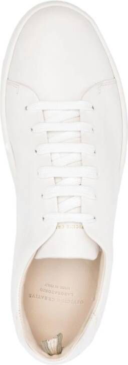 Officine Creative lace-up leather sneakers White