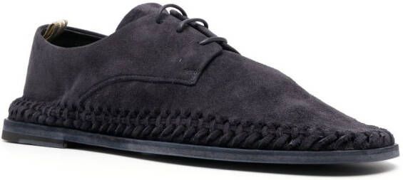 Officine Creative lace-up suede brogues Blue