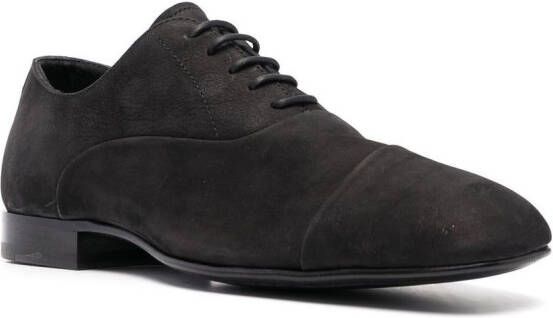 Officine Creative lace-up suede oxford shoes Black