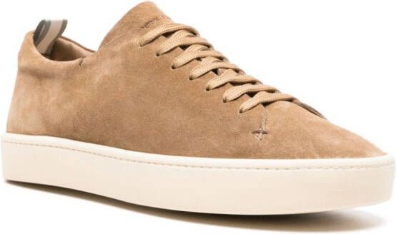 Officine Creative lace-up suede sneakers Brown