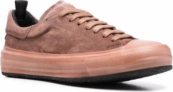 Officine Creative lace-up suede sneakers Pink