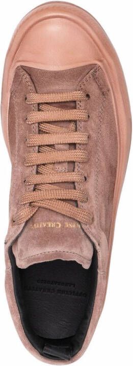 Officine Creative lace-up suede sneakers Pink