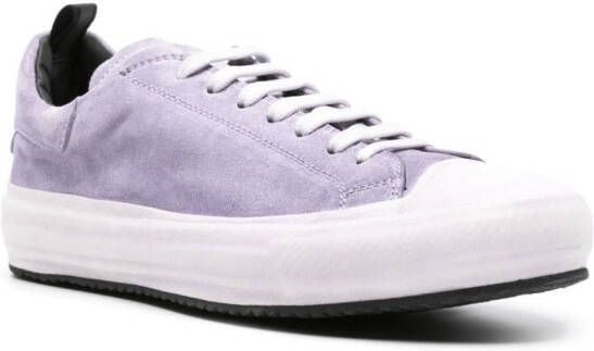 Officine Creative lace-up suede sneakers Purple