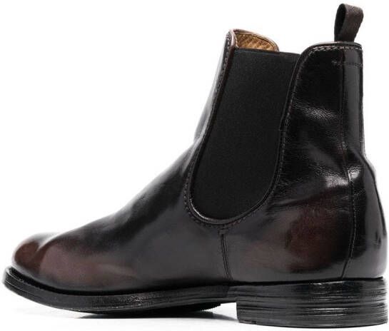 Officine Creative leather ankle boots Brown