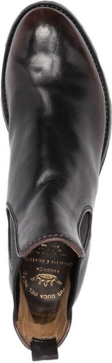 Officine Creative leather ankle boots Brown