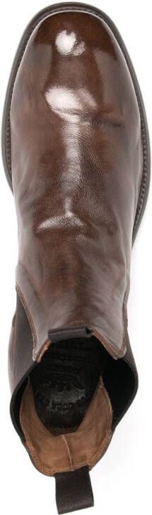 Officine Creative leather Chelsea boots Brown