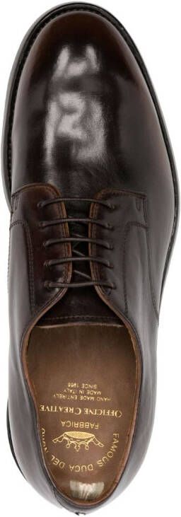 Officine Creative leather derby shoes Brown