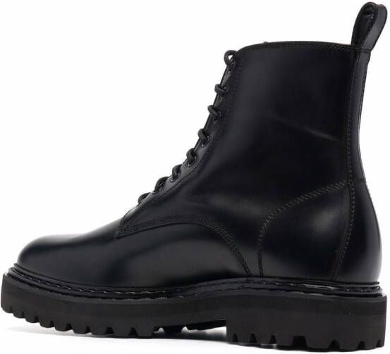 Officine Creative leather lace-up boots Black