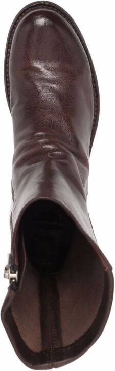 Officine Creative leather-panel boots Brown