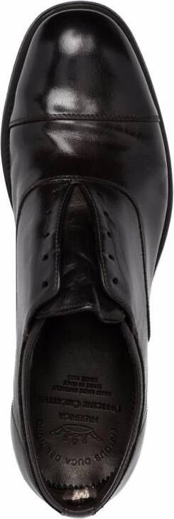 Officine Creative leather slip-on brogues Brown