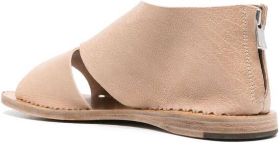 Officine Creative leather zipped sandals Neutrals