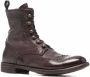 Officine Creative Lexicon perforated lace-up boots Brown - Thumbnail 2