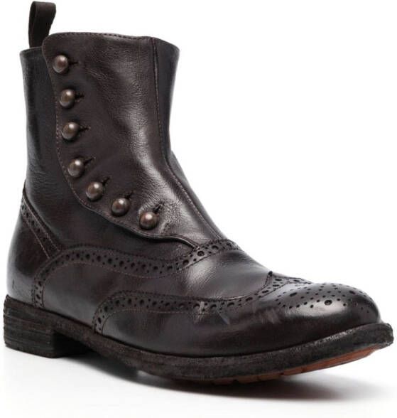Officine Creative Lexikon 153 leather boots Brown