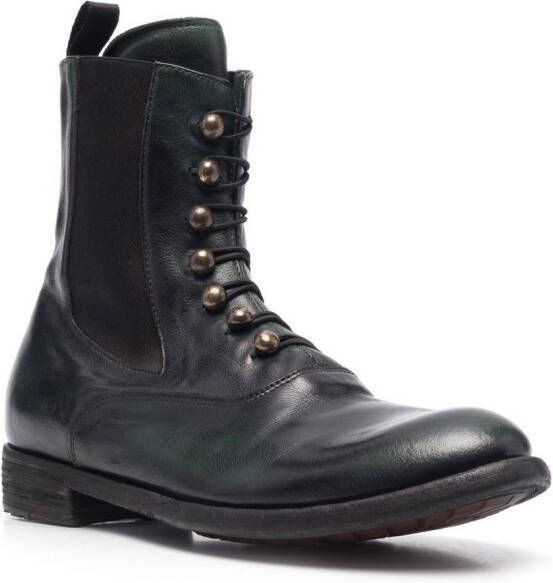 Officine Creative Lexikon lace-up boots Green
