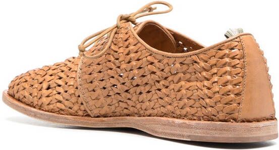 Officine Creative Lilas 13 woven leather shoe Brown