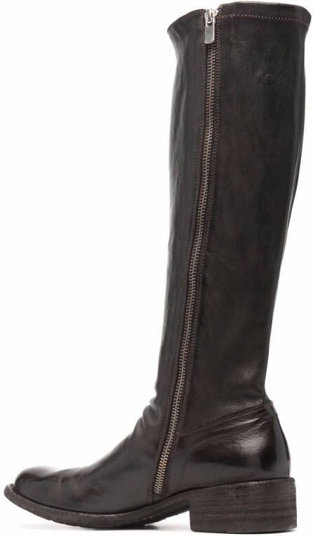Officine Creative Lisbon knee-length leather boots Brown