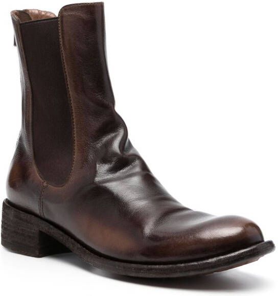 Officine Creative Lison 017 leather ankle boots Brown
