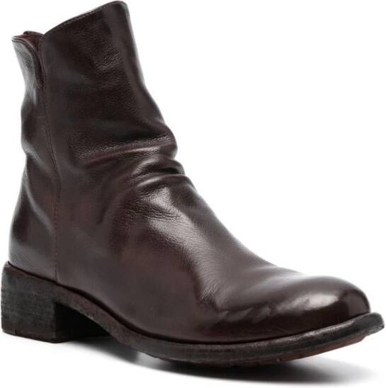 Officine Creative Lison 056 35mm leather boots Brown