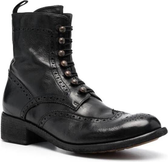 Officine Creative Lison 058 leather ankle boots Black