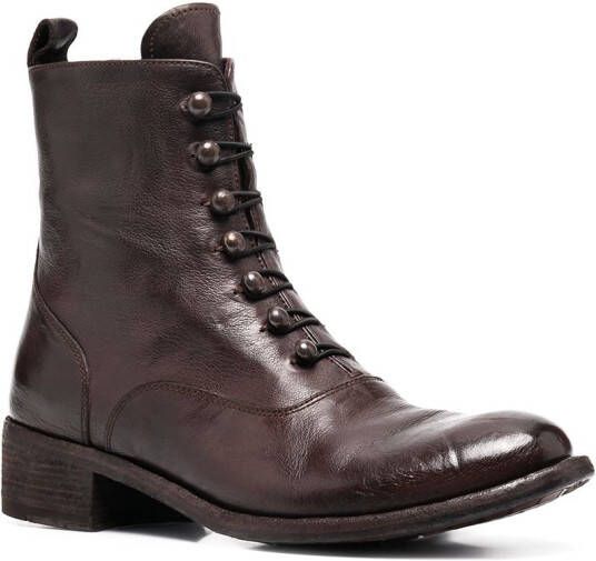 Officine Creative Lison lace-up boots Brown
