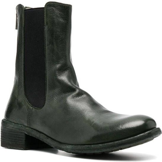Officine Creative Lison leather boots Green