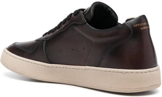 Officine Creative low-top leather sneakers Brown