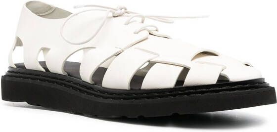 Officine Creative Lyndon two-tone sandals White