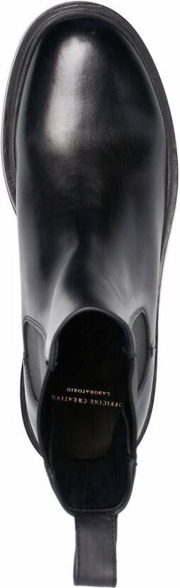 Officine Creative Major slip-on leather Chelsea boots Black