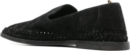 Officine Creative Miles 002 suede loafers Black