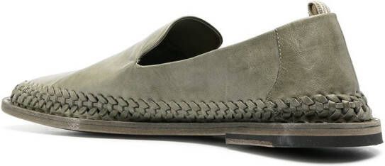 Officine Creative Miles braided loafers Green