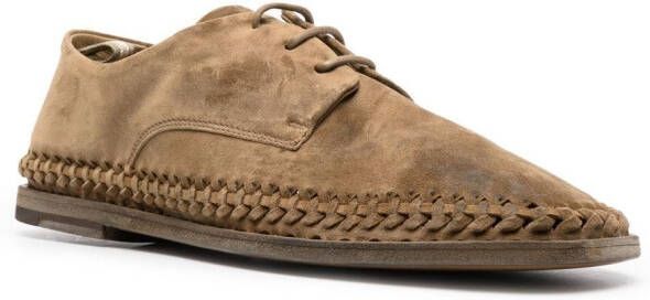Officine Creative Miles stitched-edge Derby shoes Brown