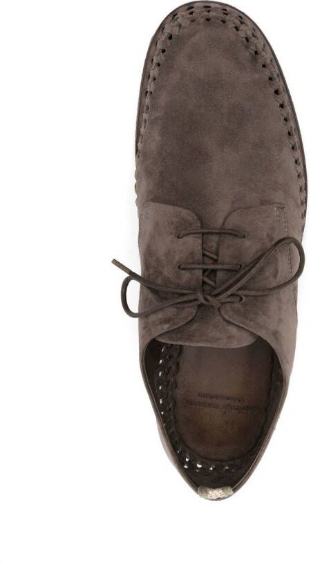 Officine Creative Miles suede Derby shoes Grey