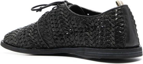 Officine Creative Moreira 5 interwoven derby shoes Black